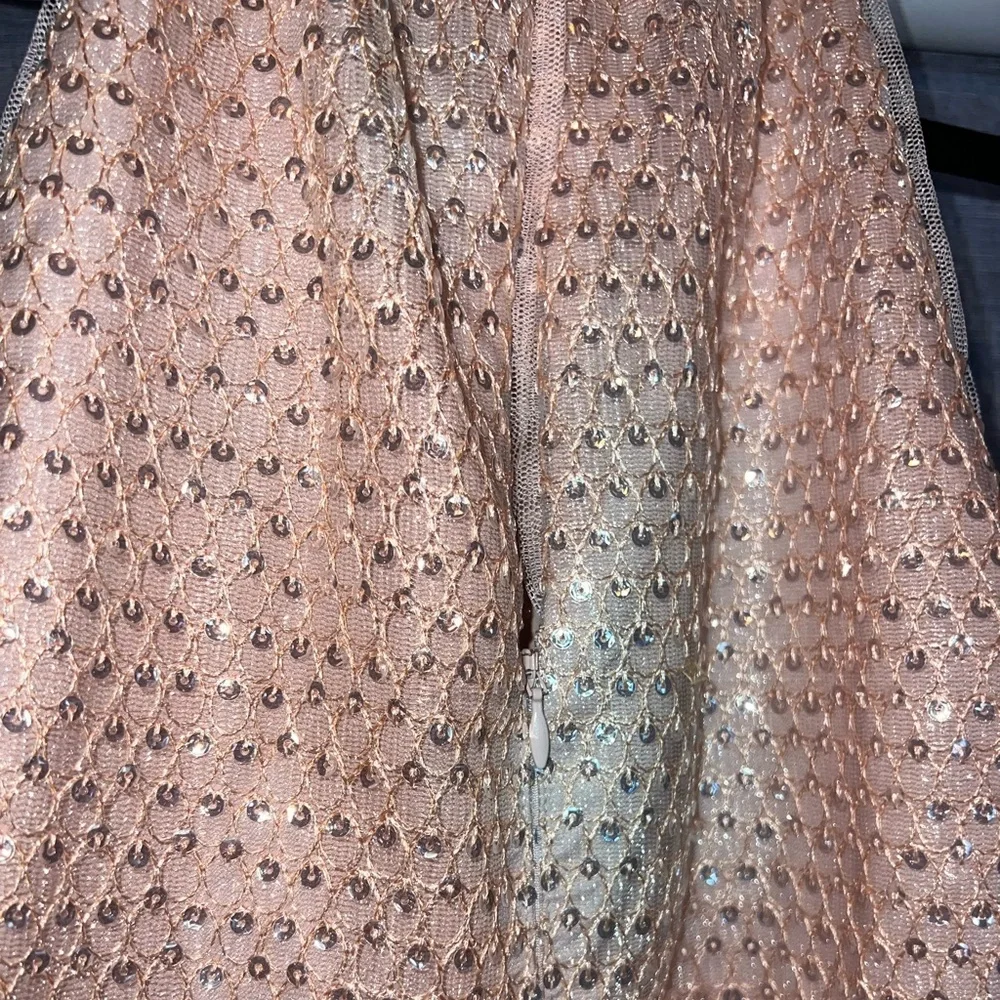 Aidan Mattox Pink Halter Midi Cocktail Dress - Picture 3 of 9